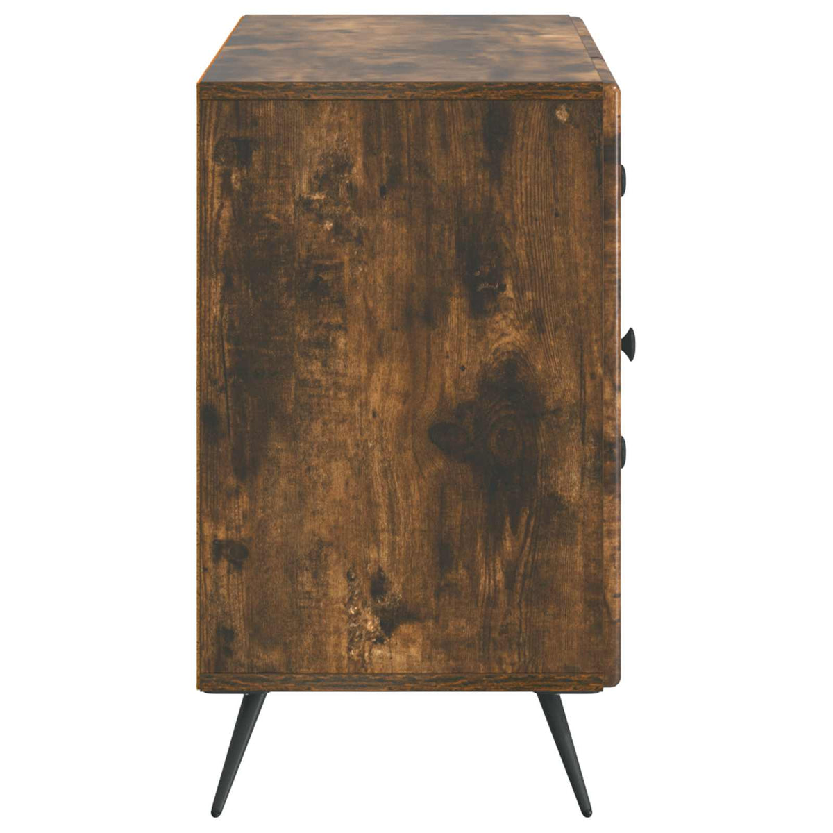 Sideboard med skuffe Røget eg 89 x 34,5 x 60 cm Konstrueret træ