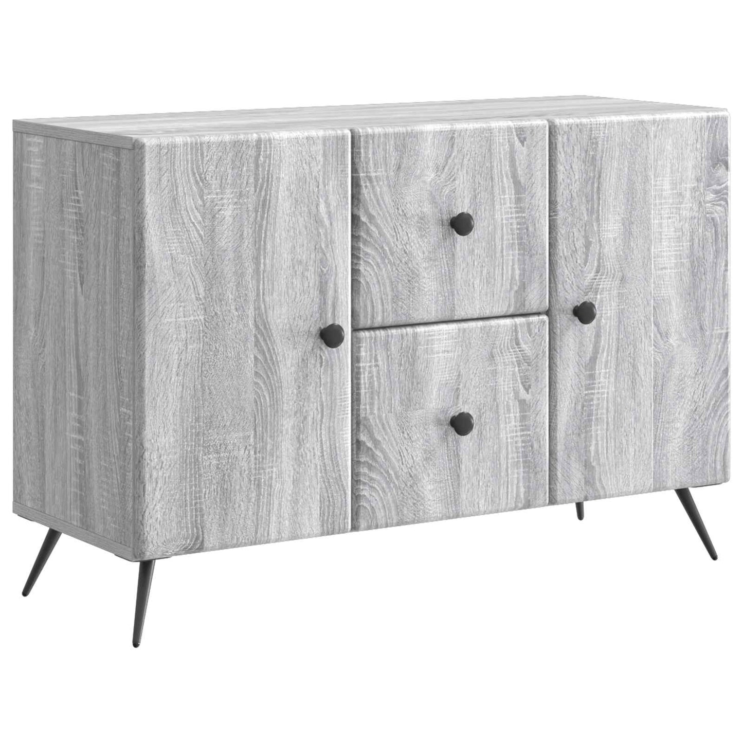 Sideboard Grå sonoma-eg 89 x 34,5 x 60 cm Konstrueret træ