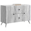 Sideboard Grå sonoma-eg 89 x 34,5 x 60 cm Konstrueret træ
