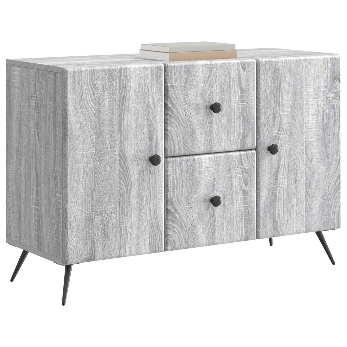 Sideboard Grå sonoma-eg 89 x 34,5 x 60 cm Konstrueret træ
