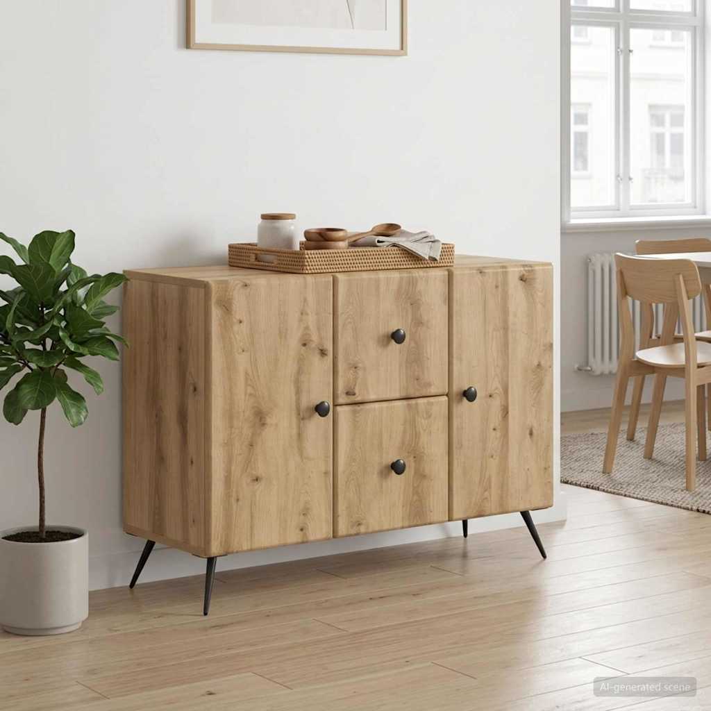 Sideboard Artisan-eg 89 x 34,5 x 60 cm Konstrueret træ