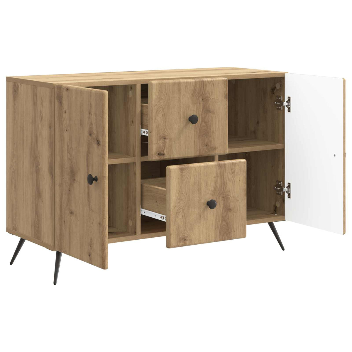 Sideboard Artisan-eg 89 x 34,5 x 60 cm Konstrueret træ