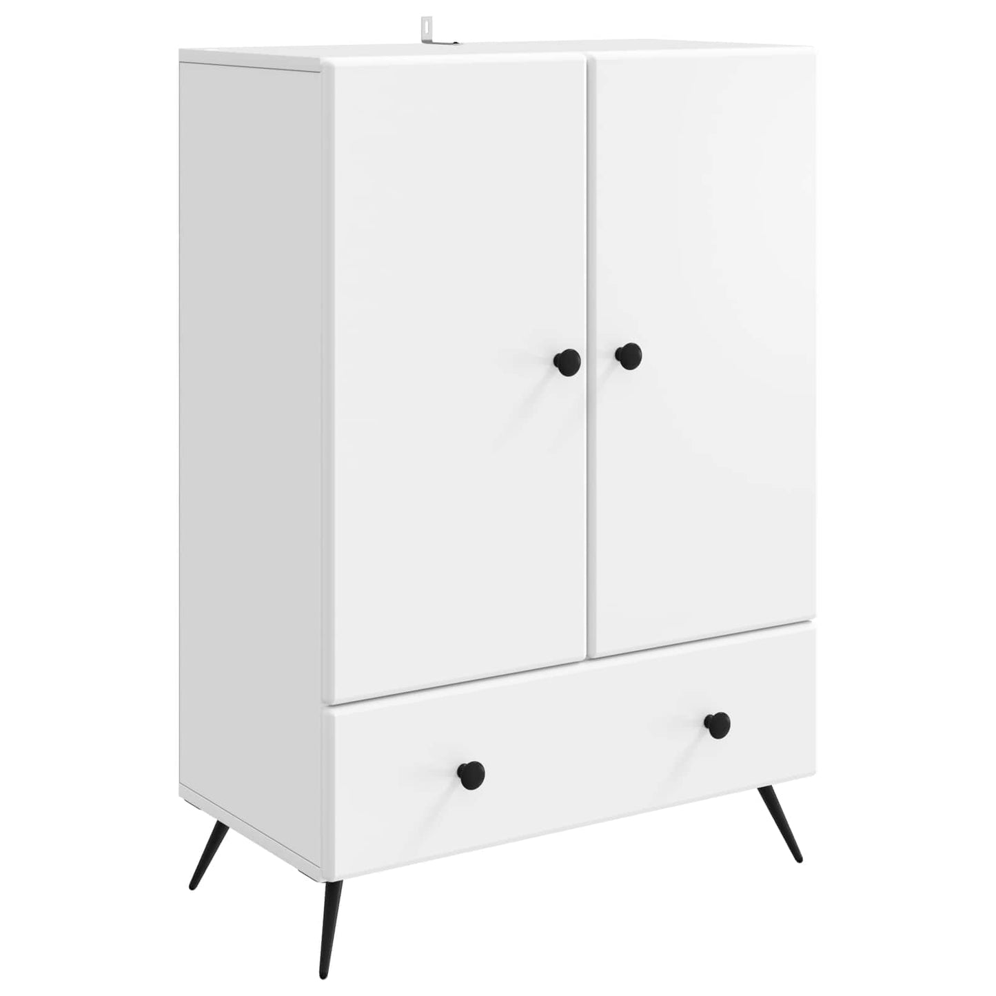 Sideboard Hvid 66 x 34,5 x 95 cm Konstrueret træ