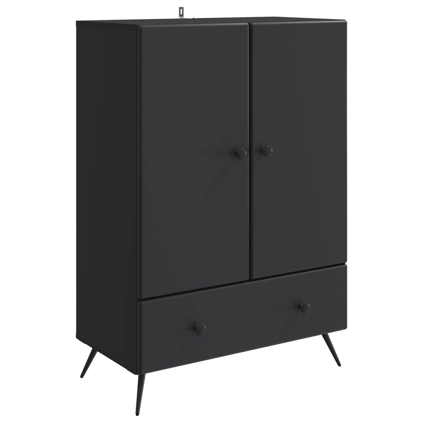 Sideboard Sort 66 x 34,5 x 95 cm Konstrueret træ