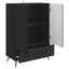 Sideboard Sort 66 x 34,5 x 95 cm Konstrueret træ