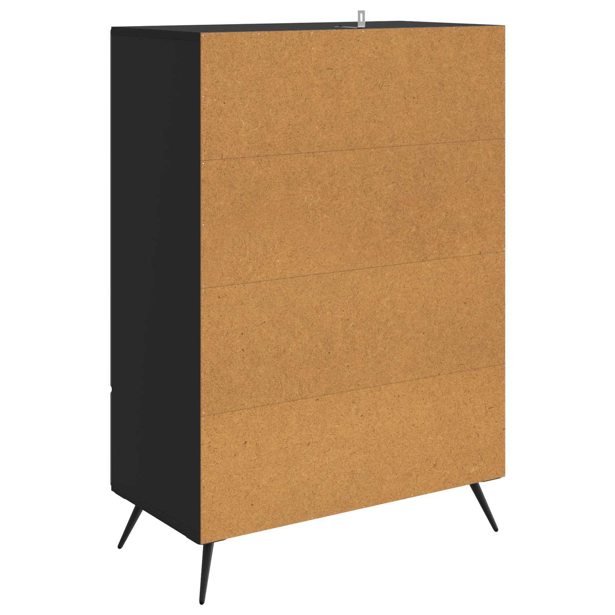 Sideboard Sort 66 x 34,5 x 95 cm Konstrueret træ