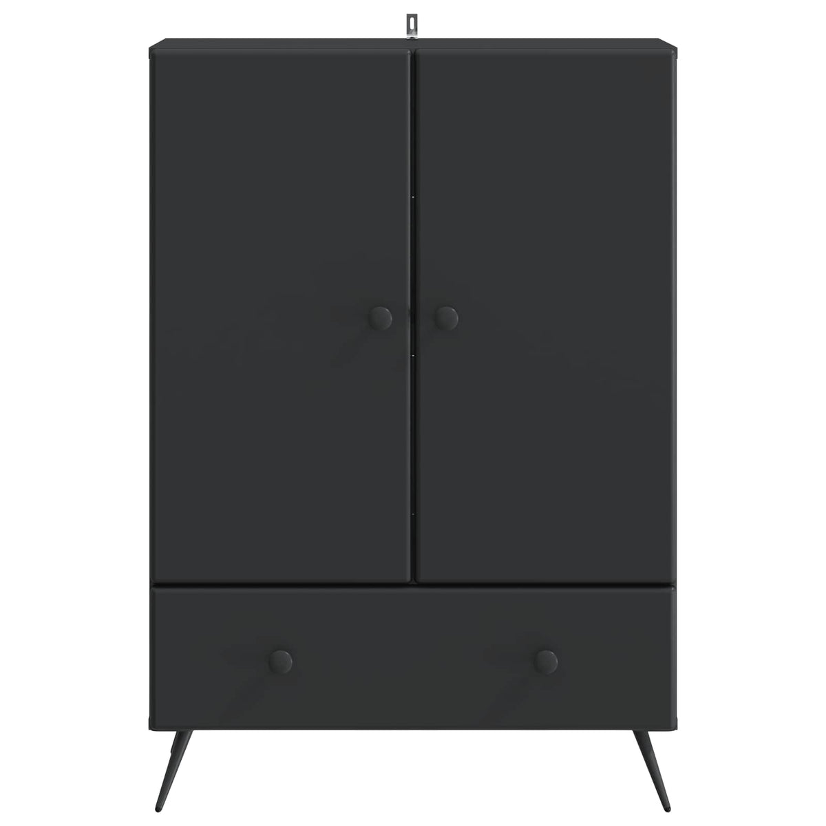 Sideboard Sort 66 x 34,5 x 95 cm Konstrueret træ