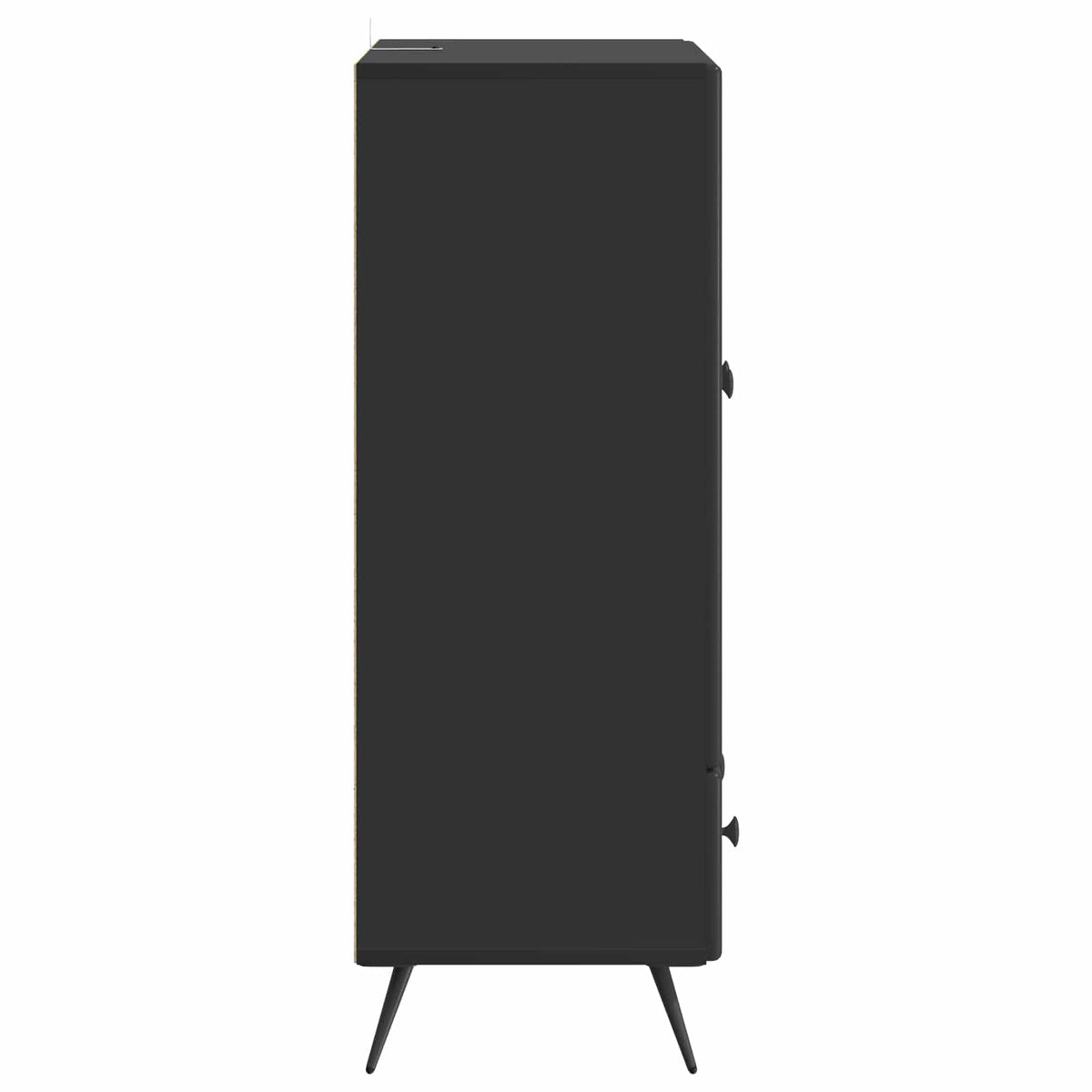 Sideboard Sort 66 x 34,5 x 95 cm Konstrueret træ