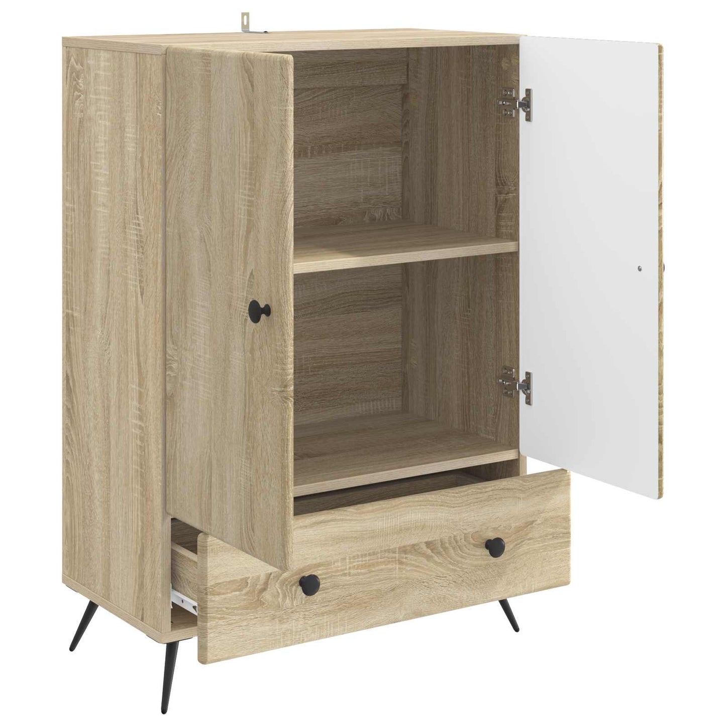 Sideboard Sonoma-eg 66 x 34,5 x 95 cm Konstrueret træ