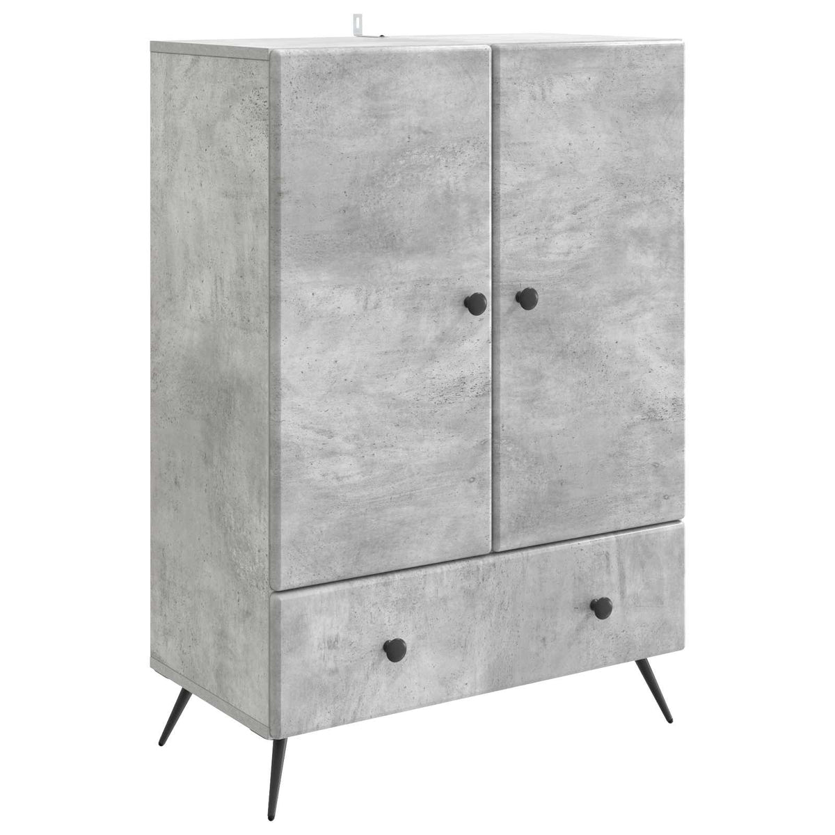 Sideboard Betongrå 66 x 34,5 x 95 cm Konstrueret træ