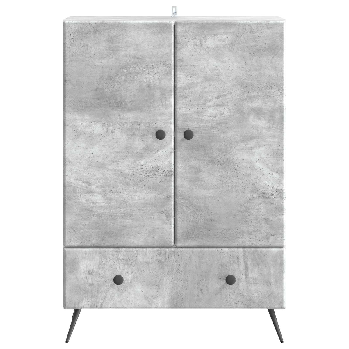 Sideboard Betongrå 66 x 34,5 x 95 cm Konstrueret træ
