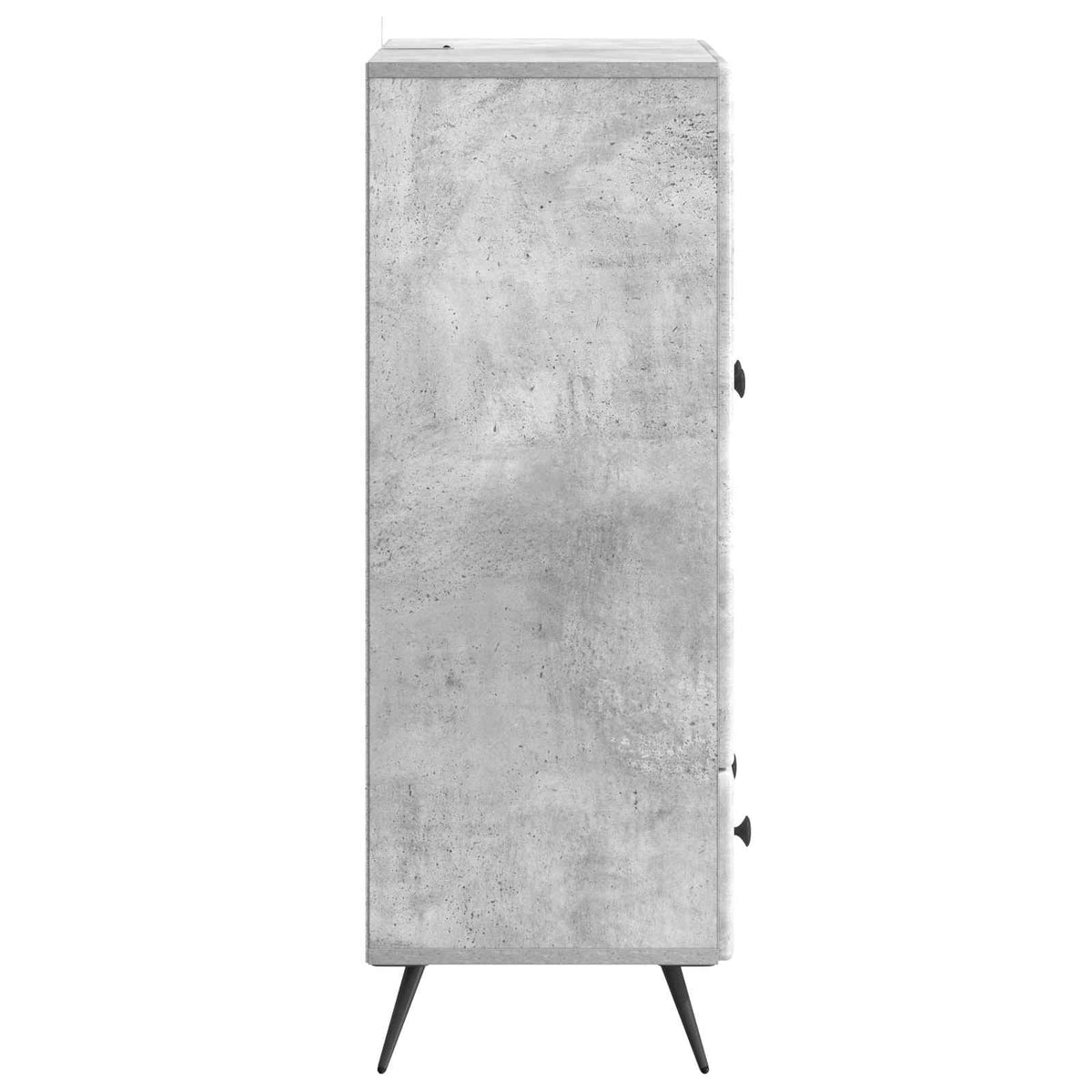Sideboard Betongrå 66 x 34,5 x 95 cm Konstrueret træ