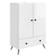 Sideboard Hvid højglans 66 x 34,5 x 95 cm Konstrueret træ