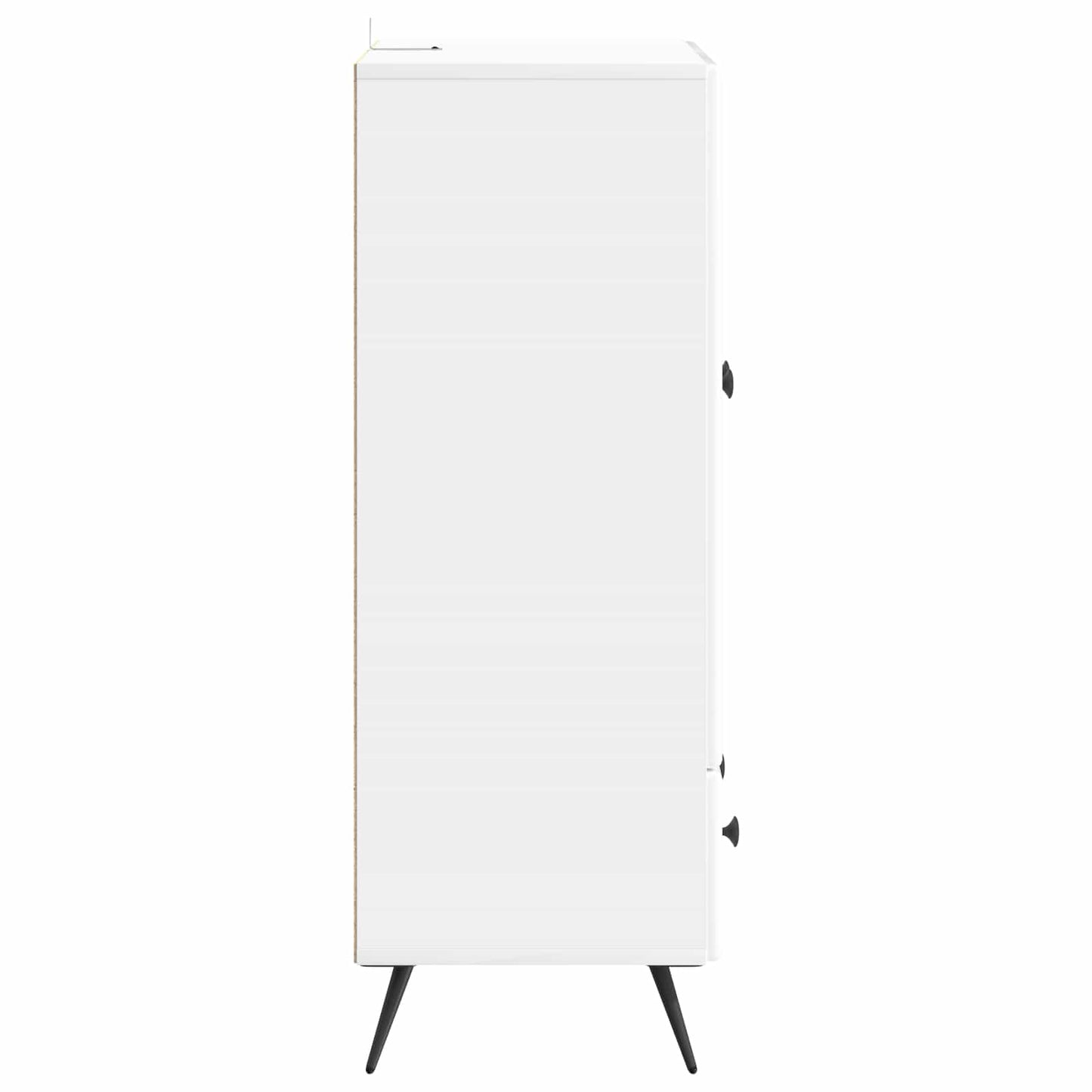 Sideboard Hvid højglans 66 x 34,5 x 95 cm Konstrueret træ