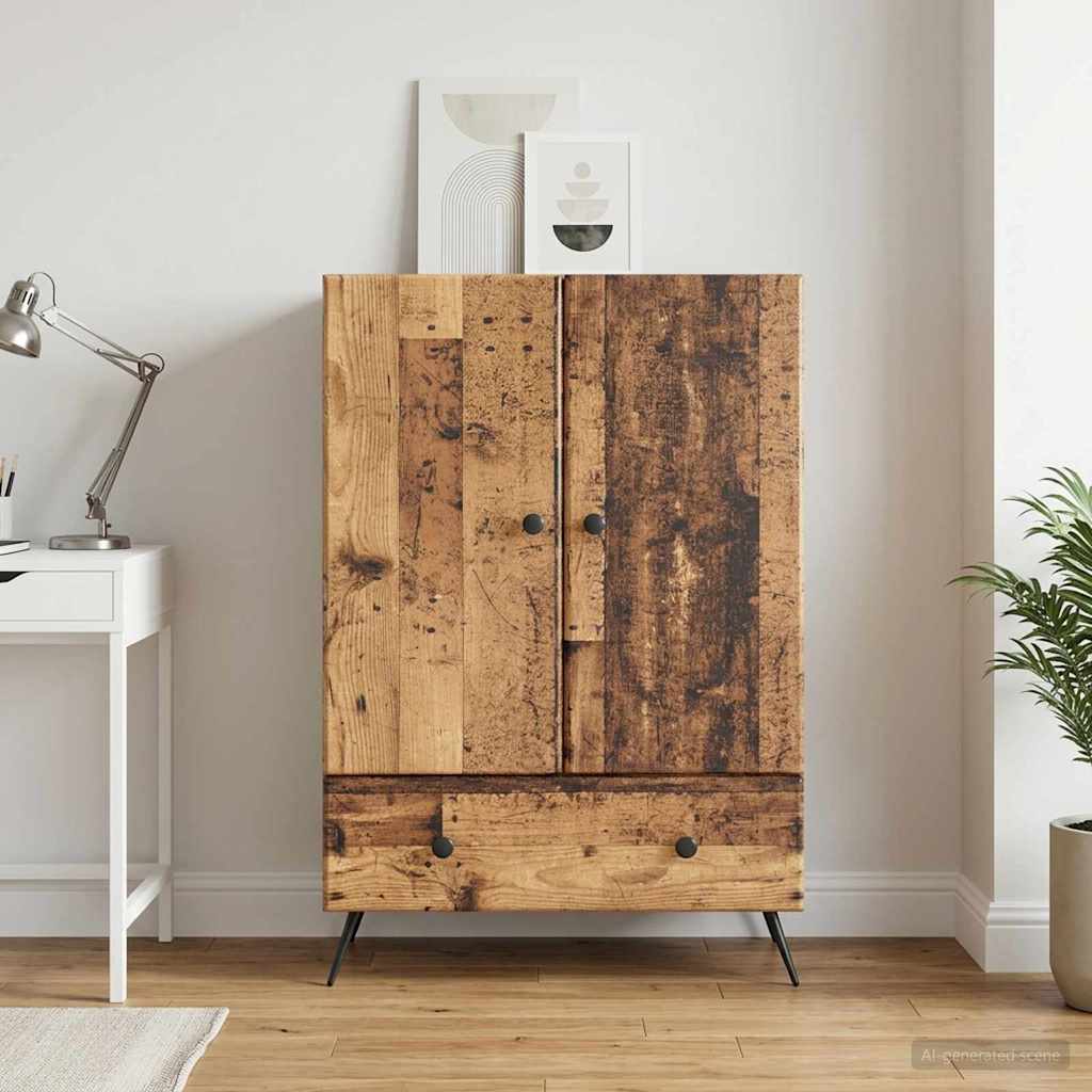 Sideboard Gammelt træ 66 x 34,5 x 95 cm Konstrueret træ