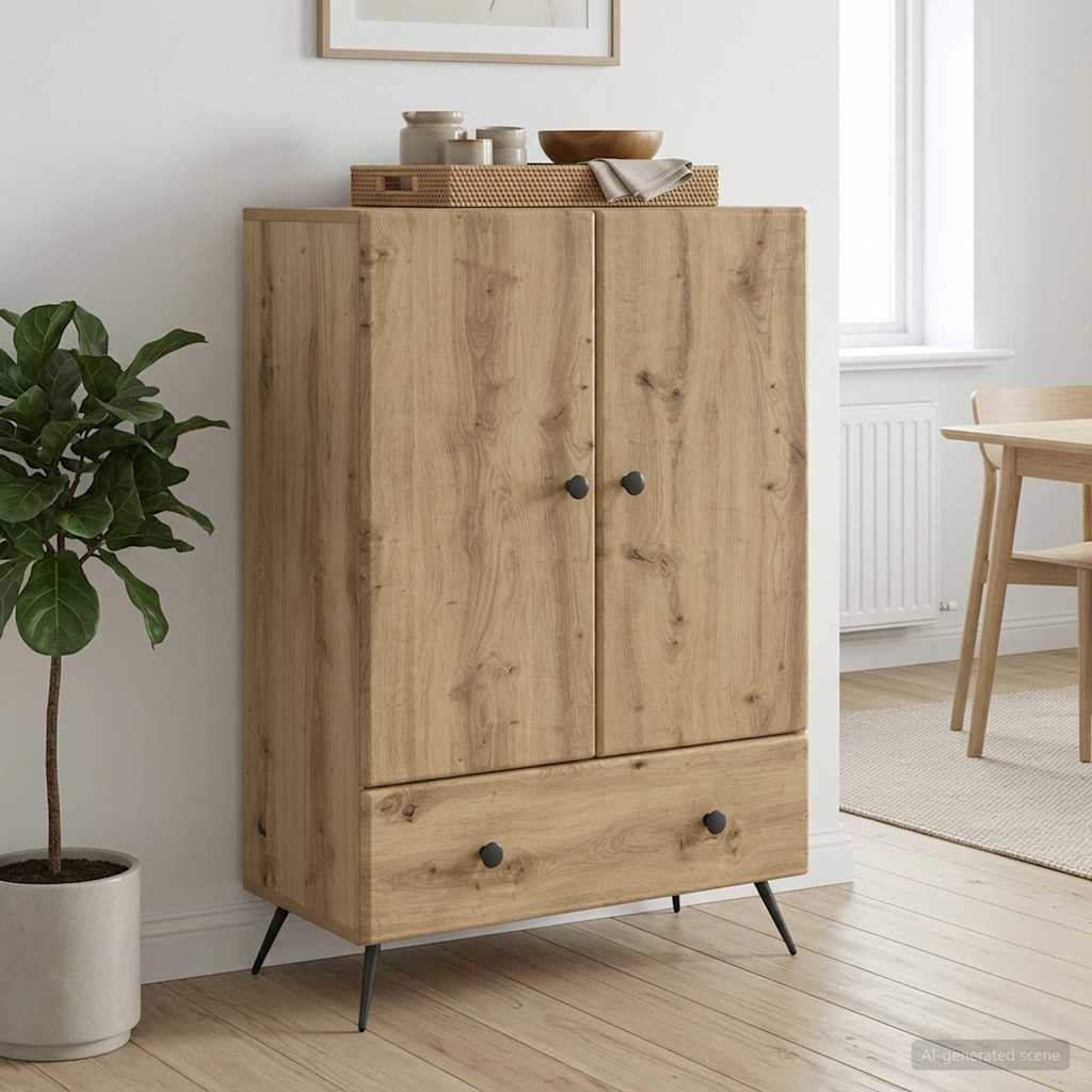 Sideboard Artisan-eg 66 x 34,5 x 95 cm Konstrueret træ