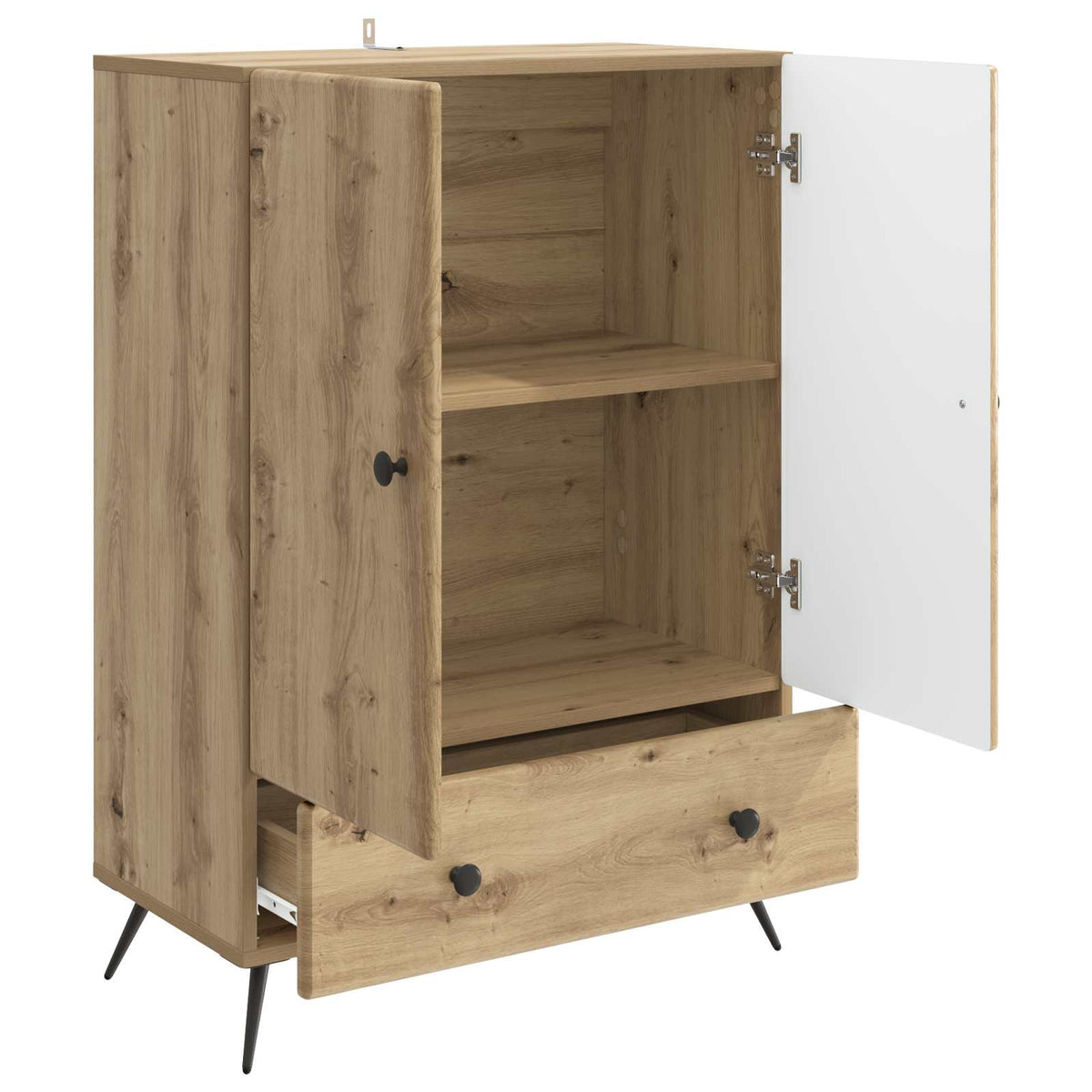 Sideboard Artisan-eg 66 x 34,5 x 95 cm Konstrueret træ