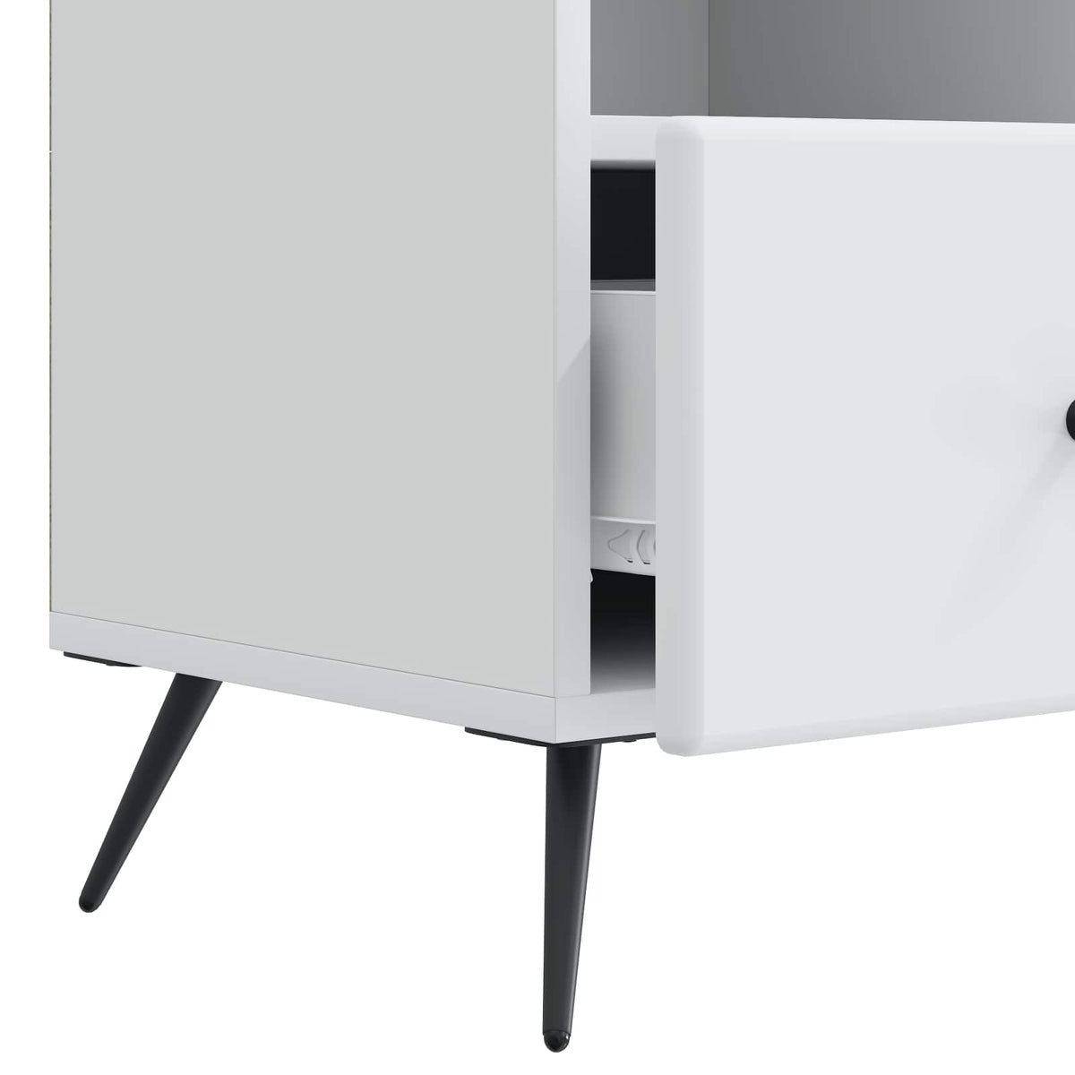 TV-skab med skuffe Hvid 102 x 34,5 x 50 cm Konstrueret træ