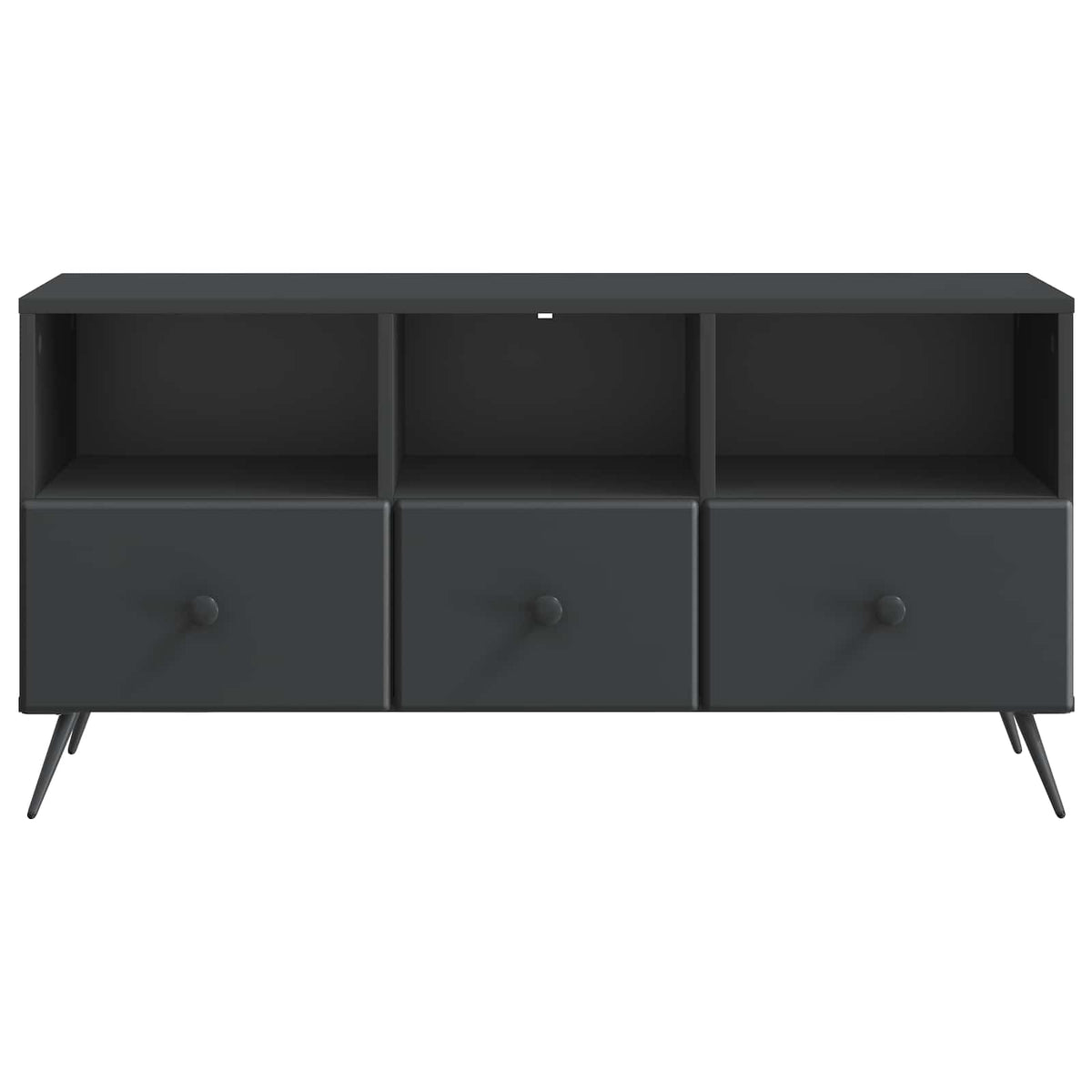 TV-skab med skuffe Sort 102 x 34,5 x 50 cm Konstrueret træ