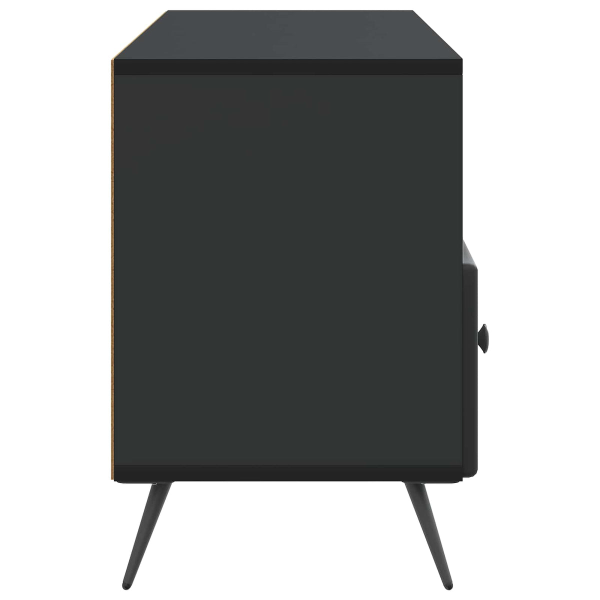TV-skab med skuffe Sort 102 x 34,5 x 50 cm Konstrueret træ