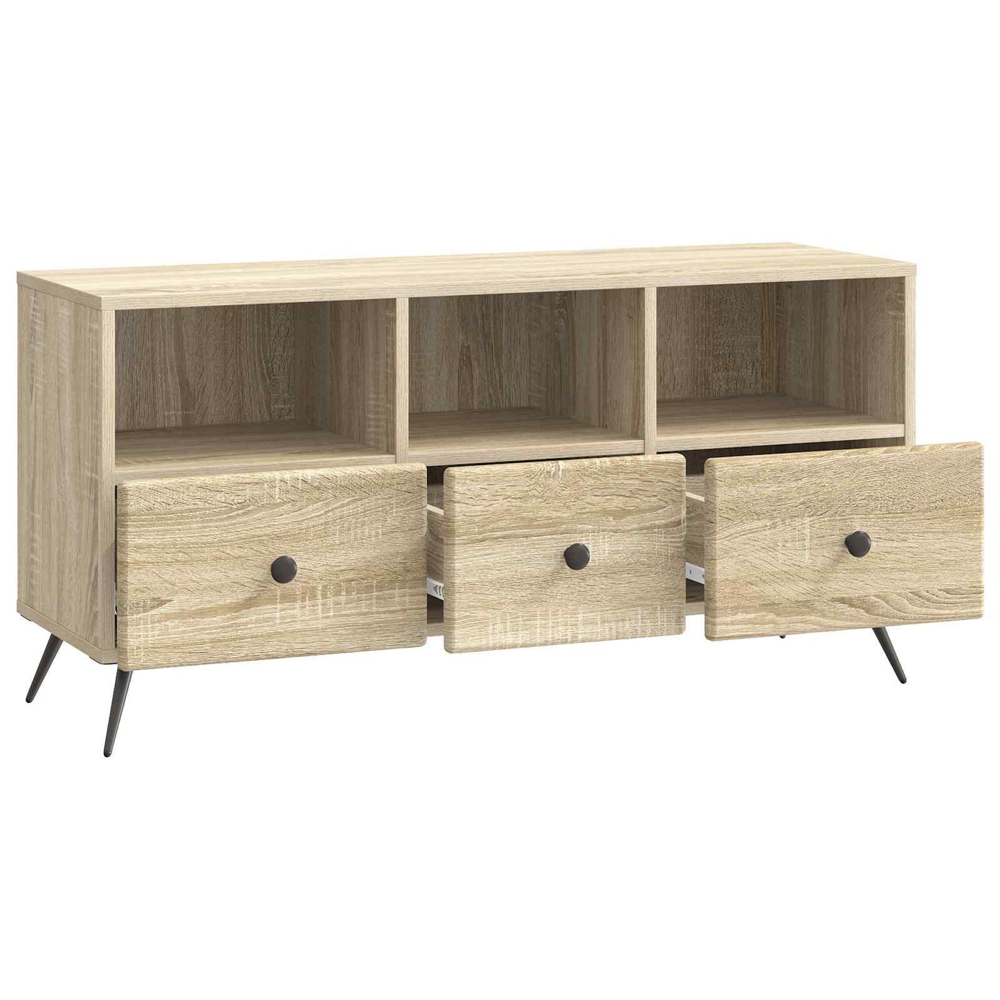 TV-skab med skuffe Sonoma-eg 102 x 34,5 x 50 cm Konstrueret træ