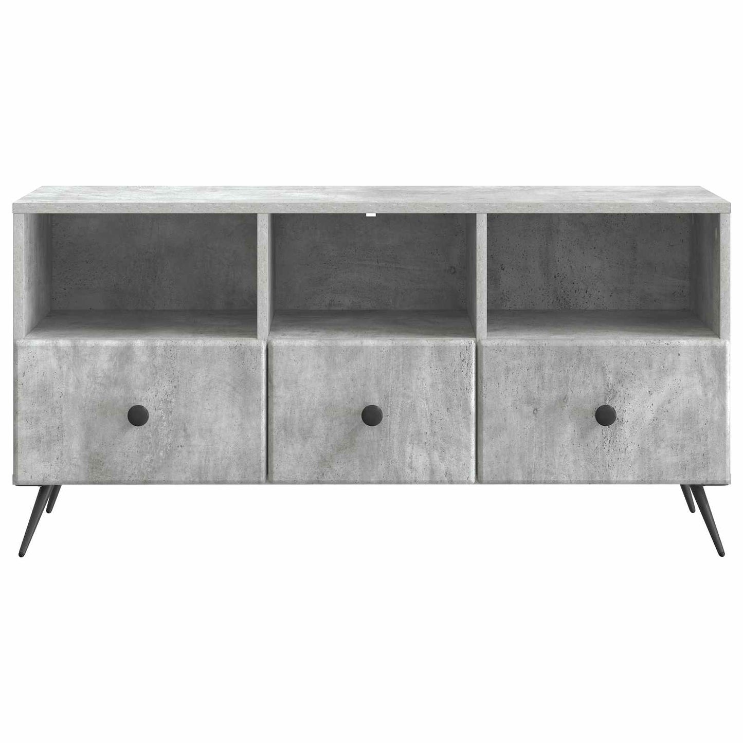 TV-skab med skuffe Betongrå 102 x 34,5 x 50 cm Konstrueret træ