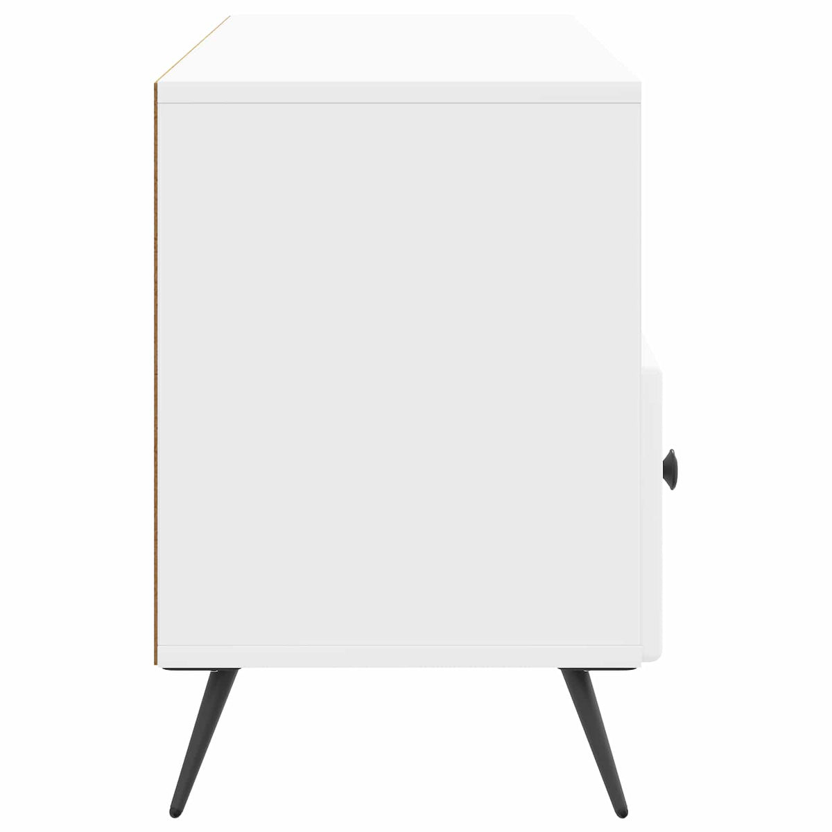 TV-skab Hvid højglans 102 x 34,5 x 50 cm Konstrueret træ