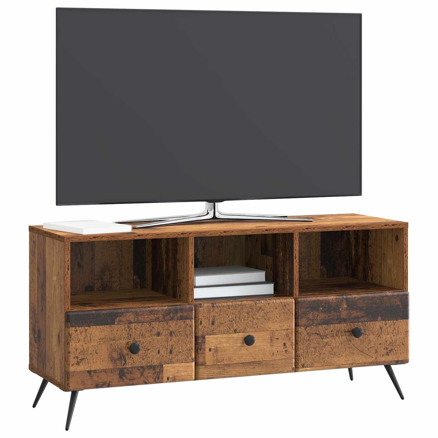 TV-skab Gammelt træ 102 x 34,5 x 50 cm Konstrueret træ