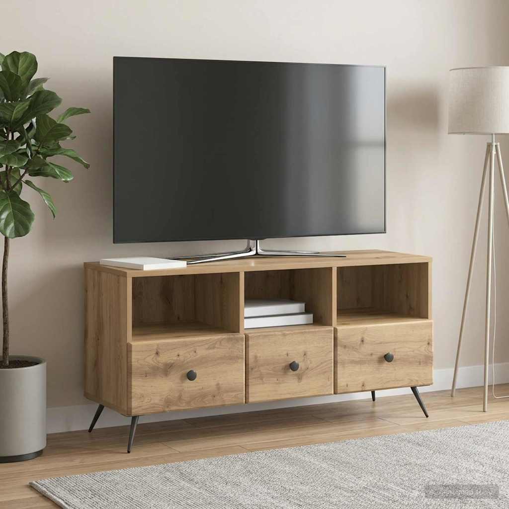 TV-skab 102 x 34,5 x 50 cm Artisan-eg Konstrueret træ