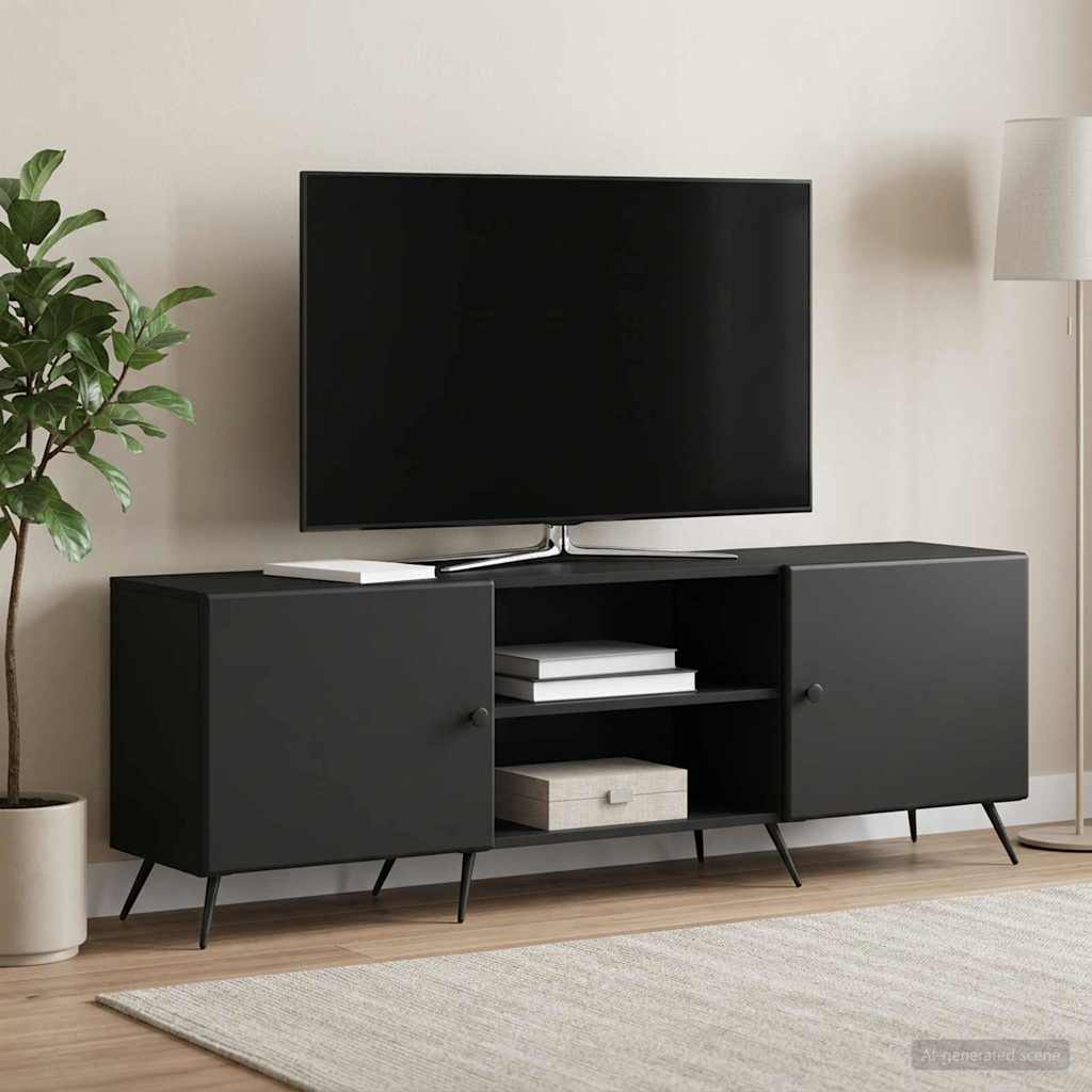 TV-skab 150 x 31 x 50 cm Sort Konstrueret træ