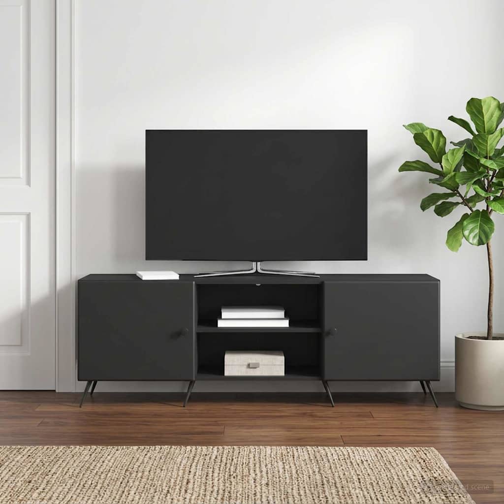 TV-skab 150 x 31 x 50 cm Sort Konstrueret træ
