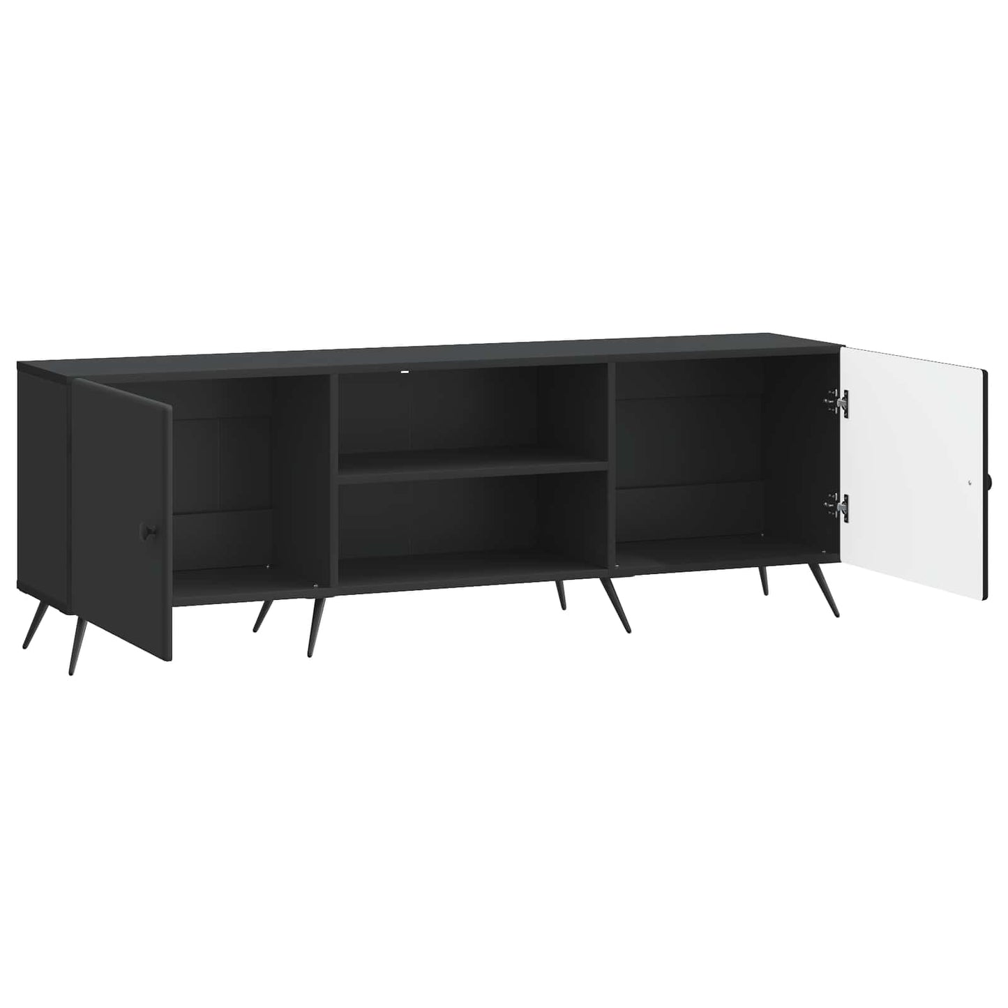 TV-skab 150 x 31 x 50 cm Sort Konstrueret træ