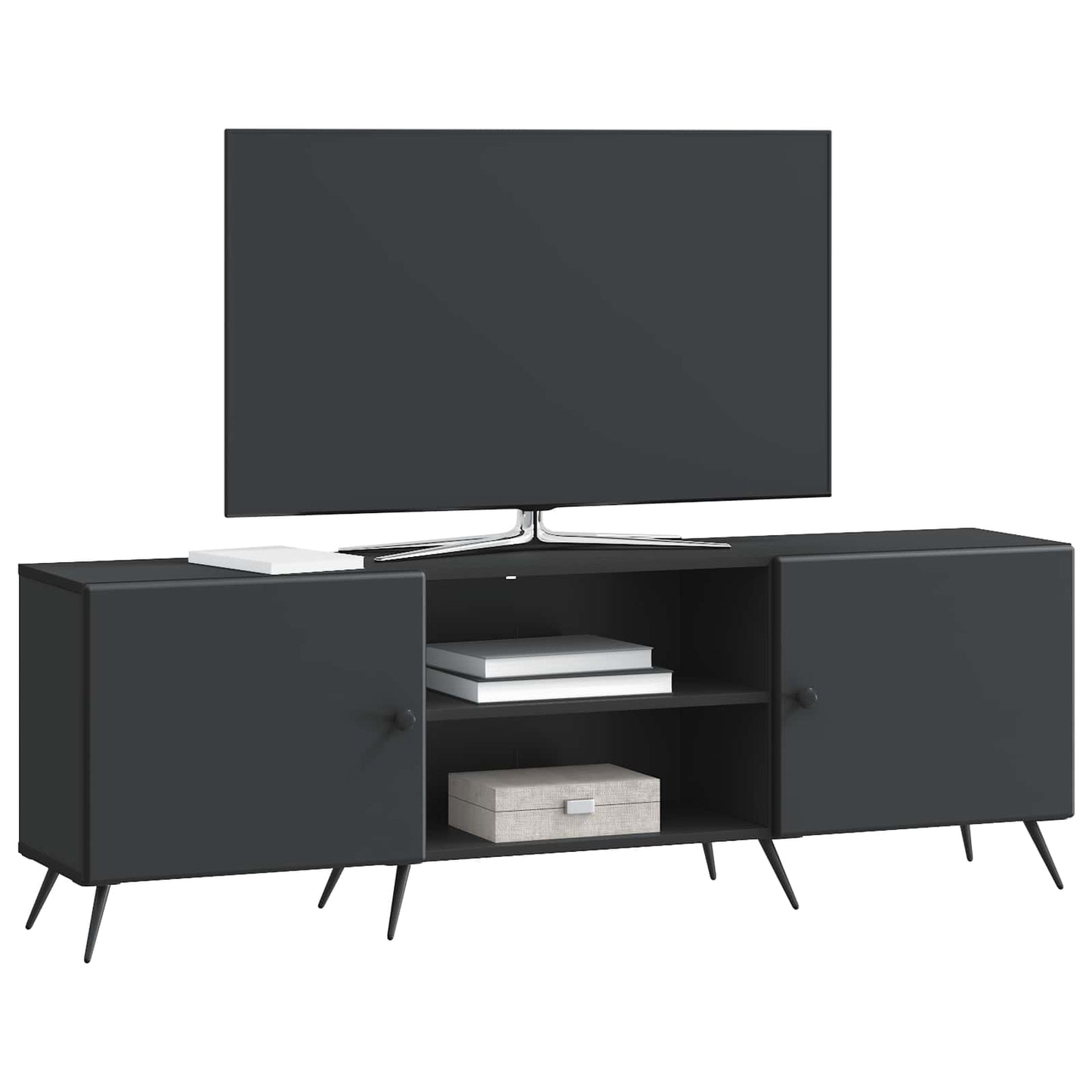 TV-skab 150 x 31 x 50 cm Sort Konstrueret træ