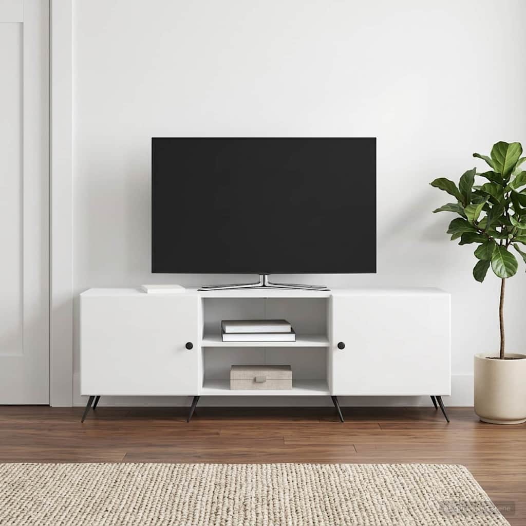 TV-skab 150 x 31 x 50 cm Hvid højglans Konstrueret træ