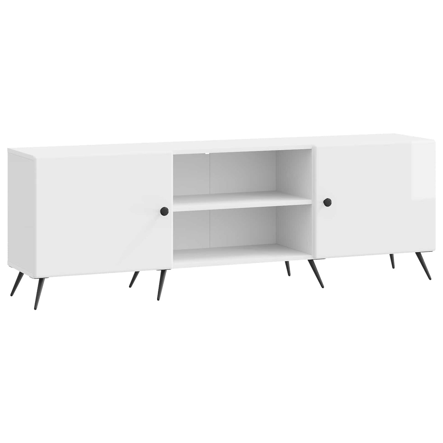 TV-skab 150 x 31 x 50 cm Hvid højglans Konstrueret træ