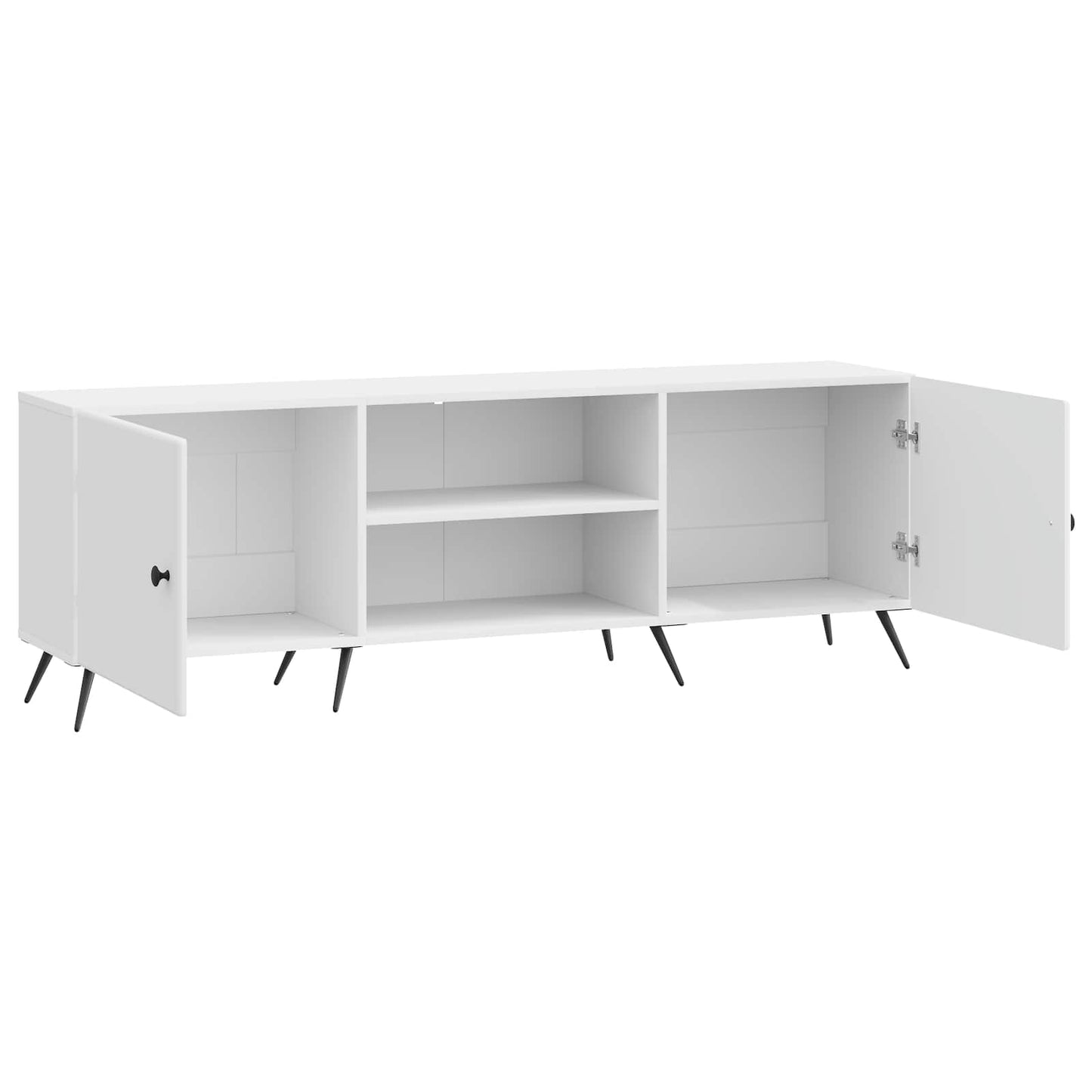 TV-skab 150 x 31 x 50 cm Hvid højglans Konstrueret træ