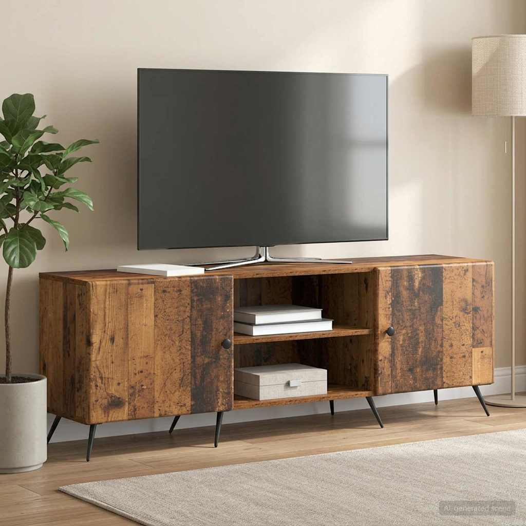 TV-skab 150 x 31 x 50 cm Gammelt træ Konstrueret træ