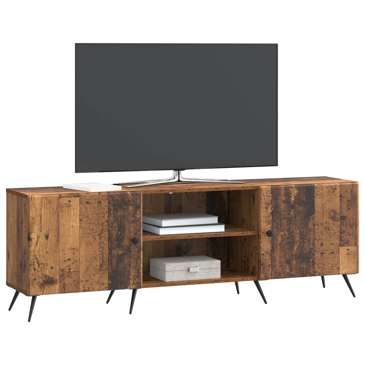 TV-skab 150 x 31 x 50 cm Gammelt træ Konstrueret træ