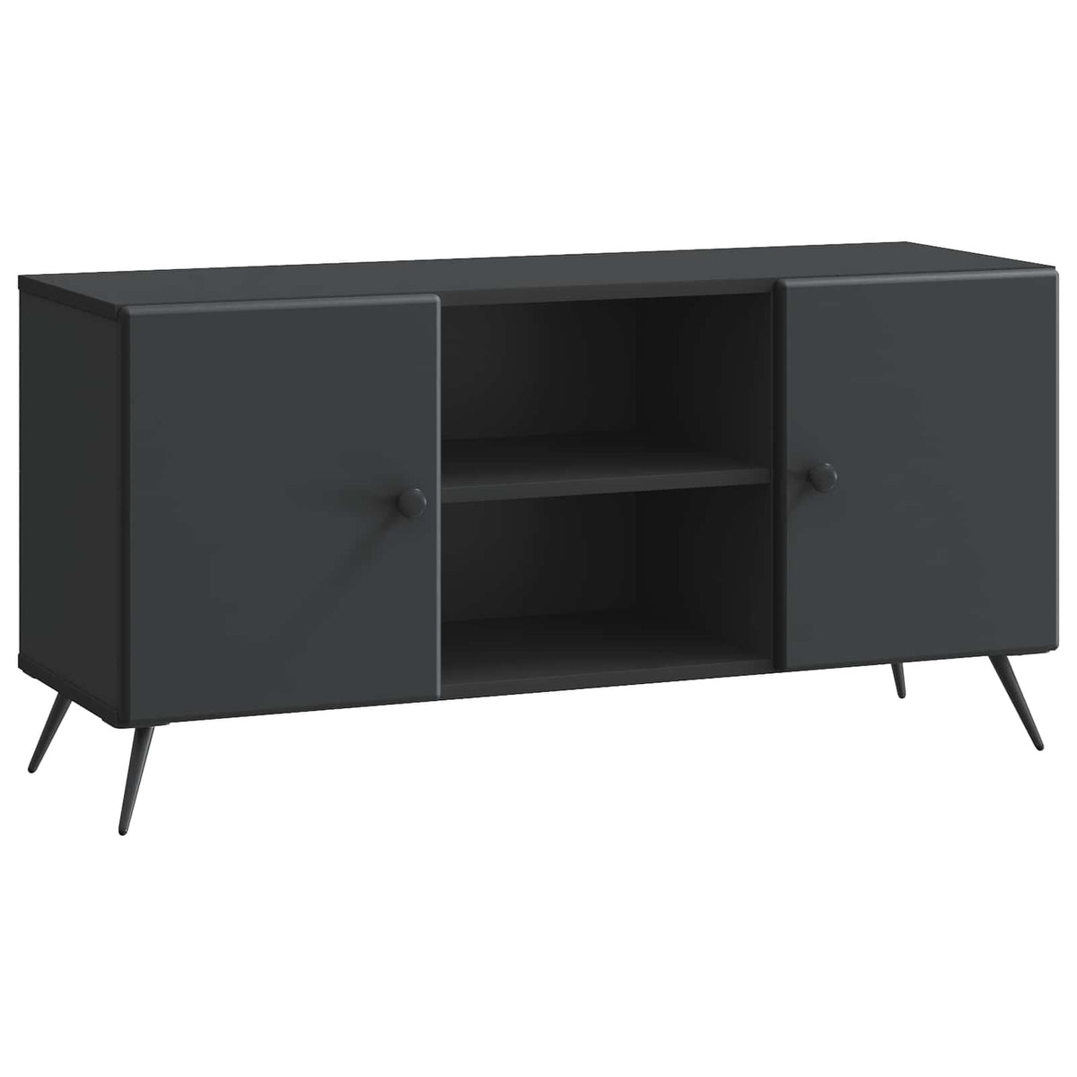TV-skab 102 x 34,5 x 50 cm Sort Konstrueret træ