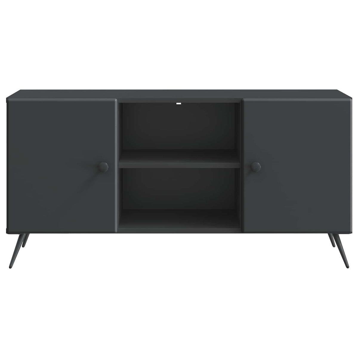 TV-skab 102 x 34,5 x 50 cm Sort Konstrueret træ