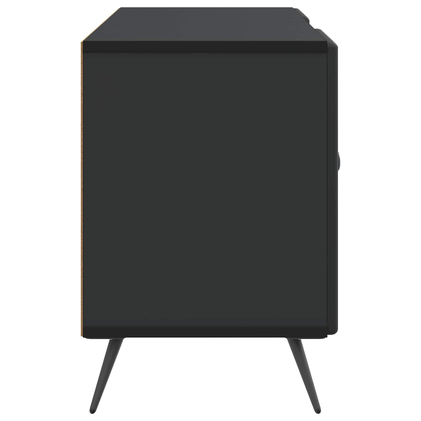 TV-skab 102 x 34,5 x 50 cm Sort Konstrueret træ