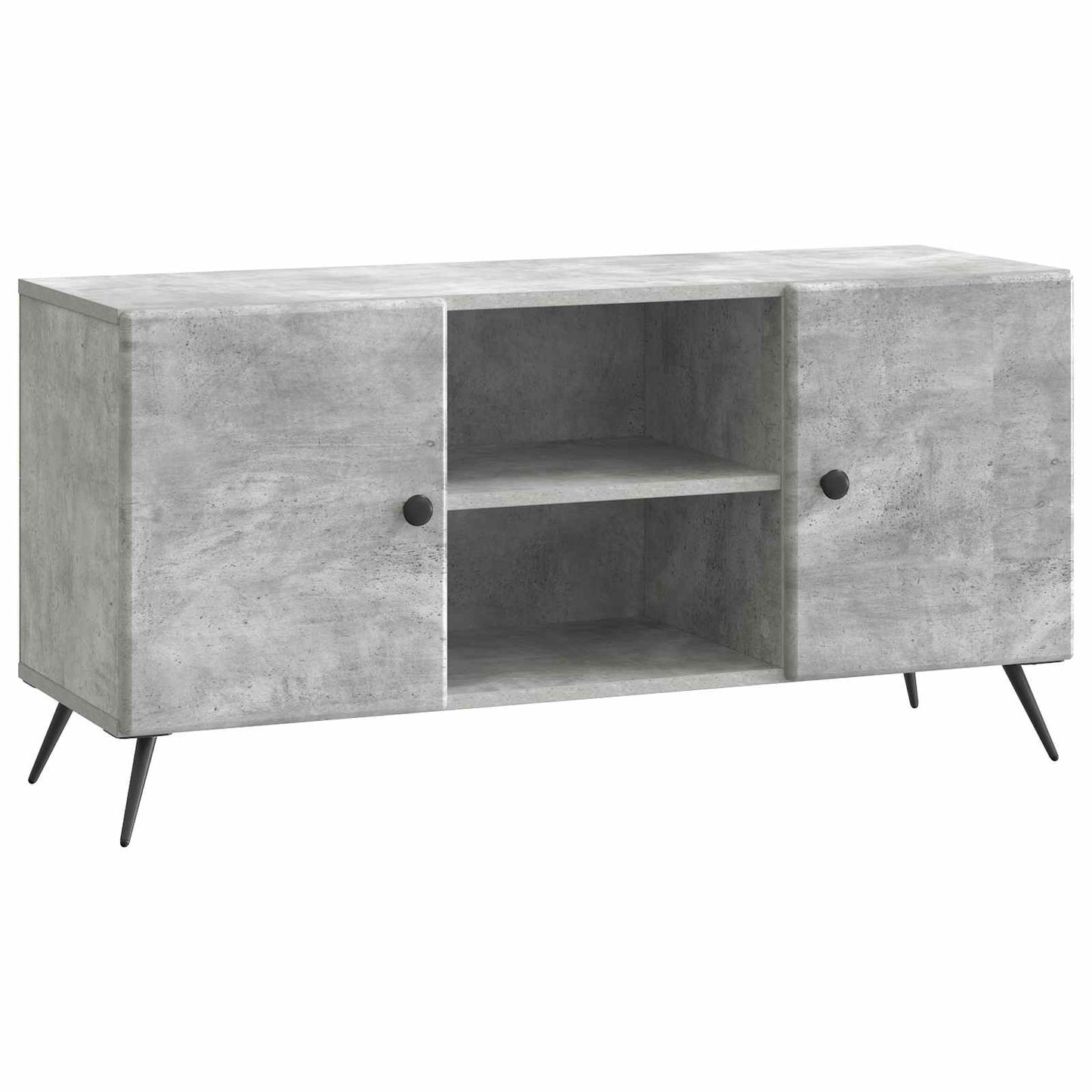 TV-skab 102 x 34,5 x 50 cm Betongrå Konstrueret træ