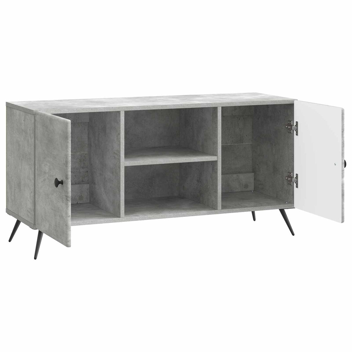TV-skab 102 x 34,5 x 50 cm Betongrå Konstrueret træ