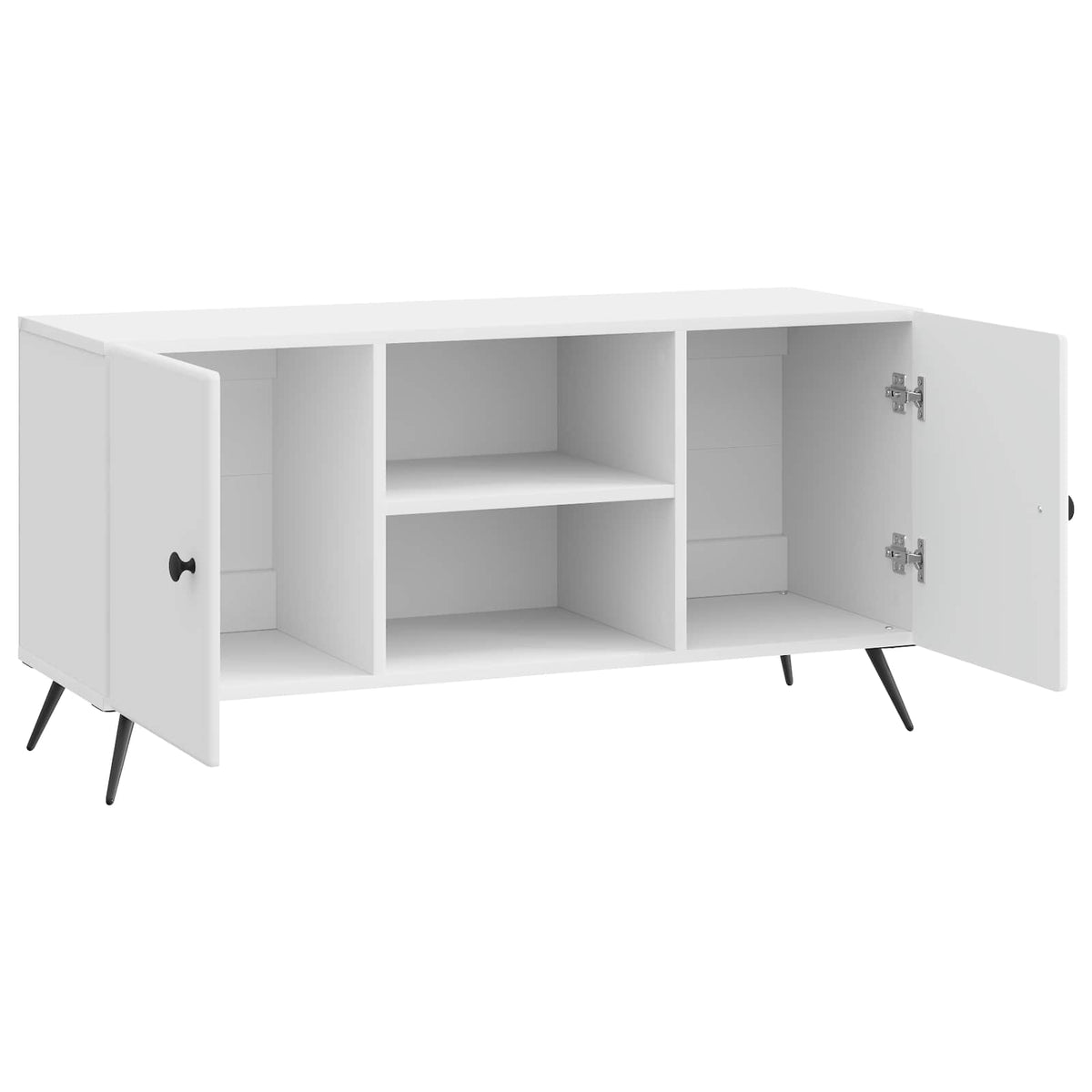 TV-skab 102 x 34,5 x 50 cm Hvid højglans Konstrueret træ