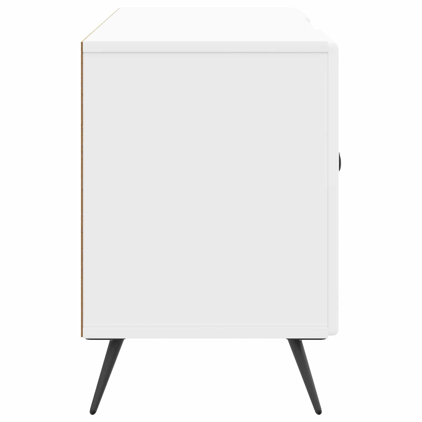 TV-skab 102 x 34,5 x 50 cm Hvid højglans Konstrueret træ