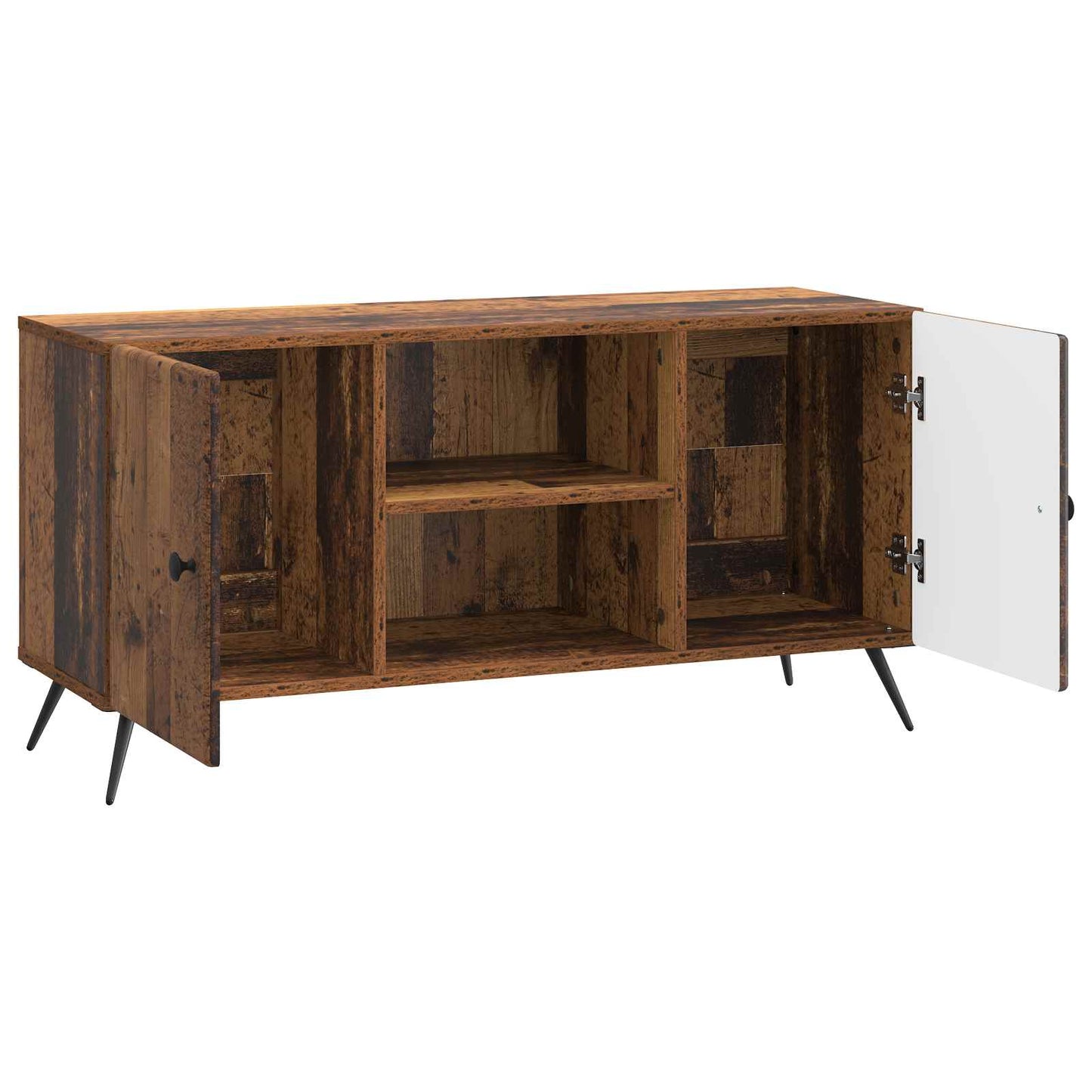 TV-skab 102 x 34,5 x 50 cm Gammelt træ Konstrueret træ