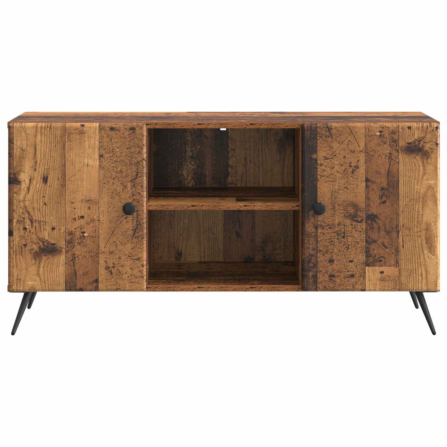 TV-skab 102 x 34,5 x 50 cm Gammelt træ Konstrueret træ