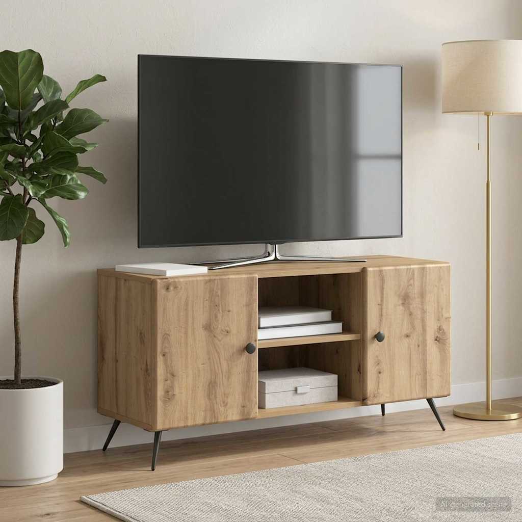 TV-skab 102 x 34,5 x 50 cm Artisan-eg Konstrueret træ
