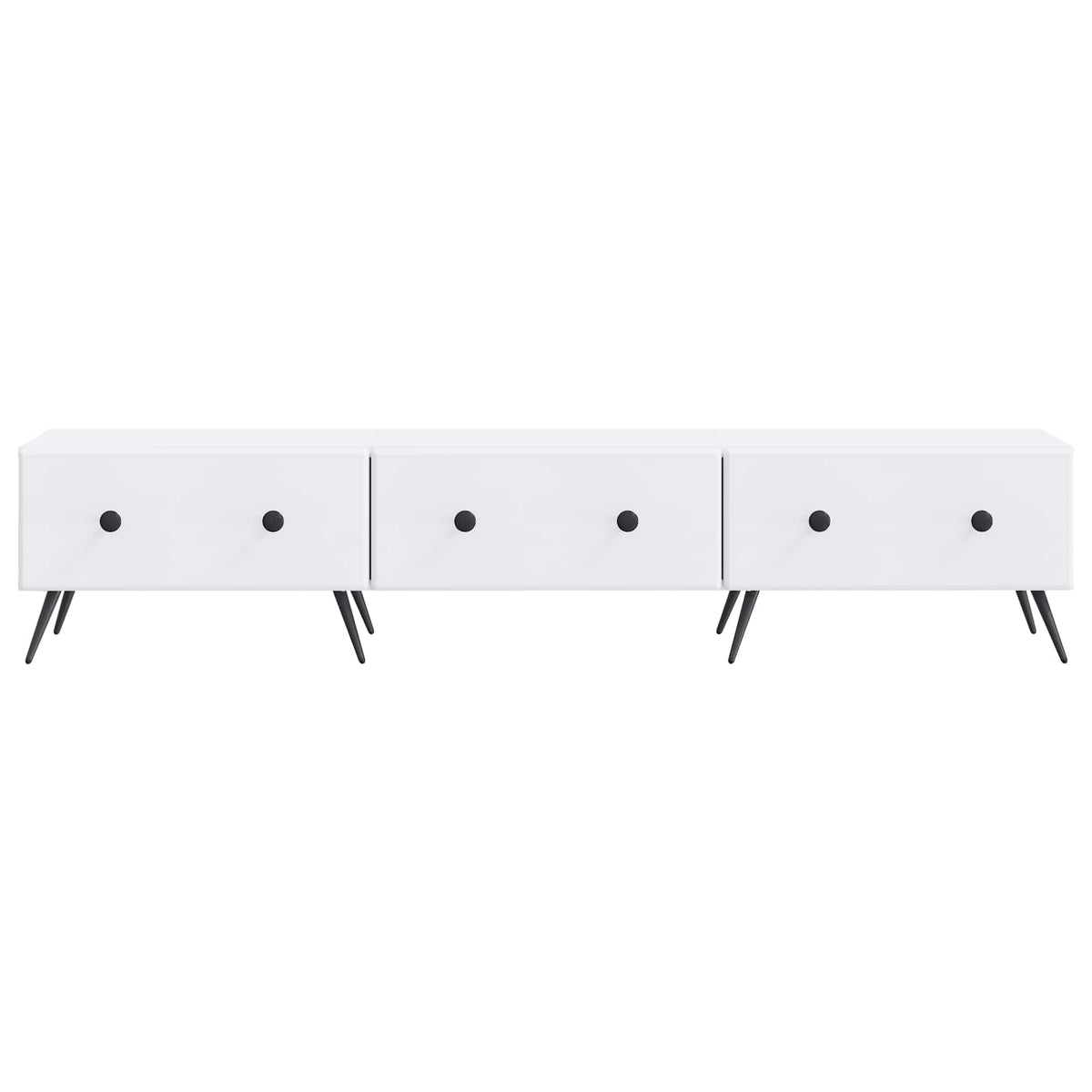 TV-skab med skuffe Hvid 147 x 34,5 x 30 cm Konstrueret træ