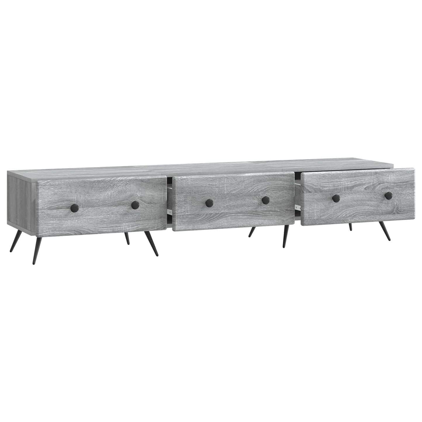 TV-skab Grå sonoma-eg 147 x 34,5 x 30 cm Konstrueret træ